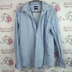 RW&CO. Button down collared floral dotted Light Blue Polka Dot Casual Shirt